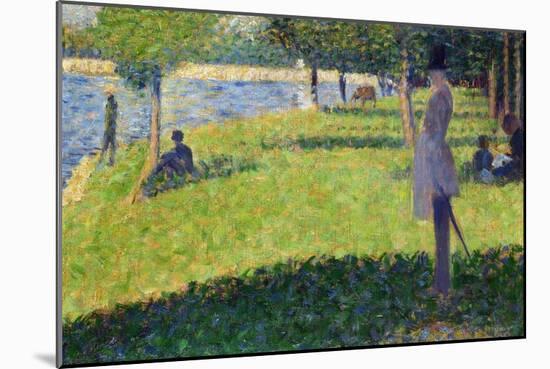 Study for La Grande Jatte, 1884-1885-Georges Seurat-Mounted Giclee Print