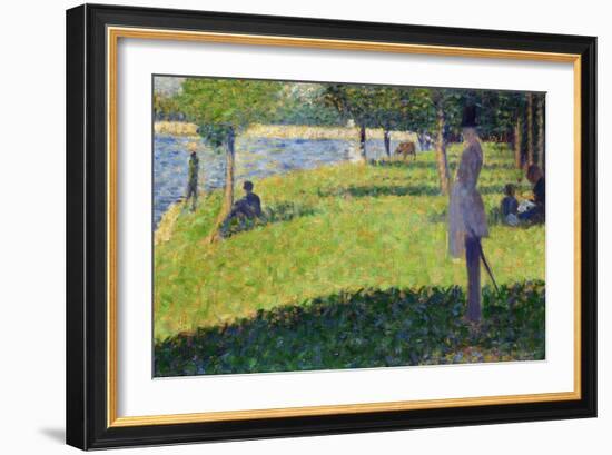 Study for La Grande Jatte, 1884-1885-Georges Seurat-Framed Giclee Print