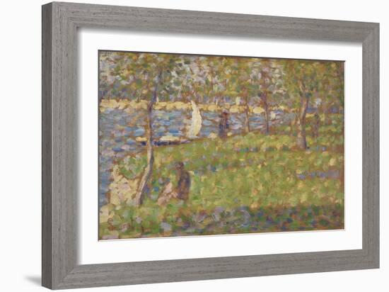 Study for "La Grande Jatte", 1884-5-Georges Pierre Seurat-Framed Giclee Print