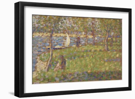 Study for "La Grande Jatte", 1884-5-Georges Pierre Seurat-Framed Giclee Print