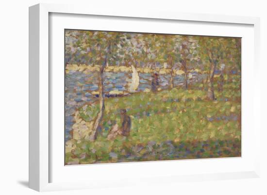 Study for "La Grande Jatte", 1884-5-Georges Pierre Seurat-Framed Giclee Print