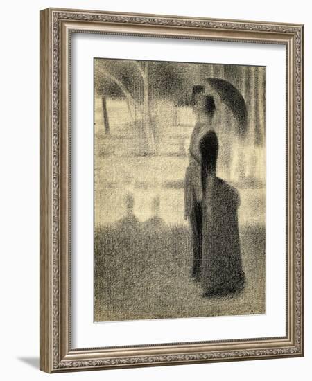 Study for 'La Grande Jatte'-Georges Seurat-Framed Art Print