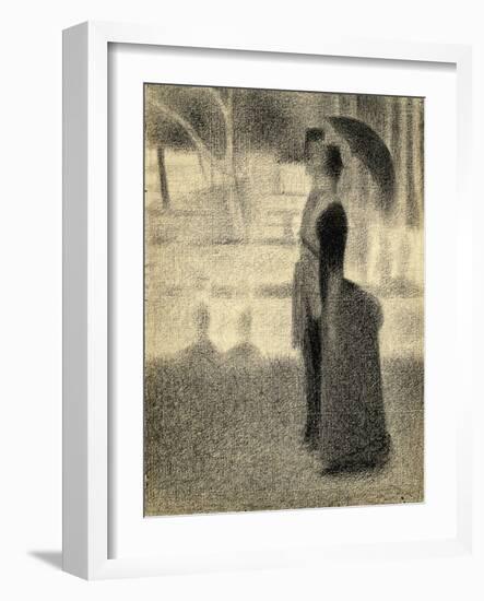 Study for 'La Grande Jatte'-Georges Seurat-Framed Art Print