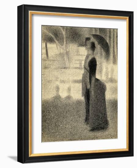 Study for 'La Grande Jatte'-Georges Seurat-Framed Art Print