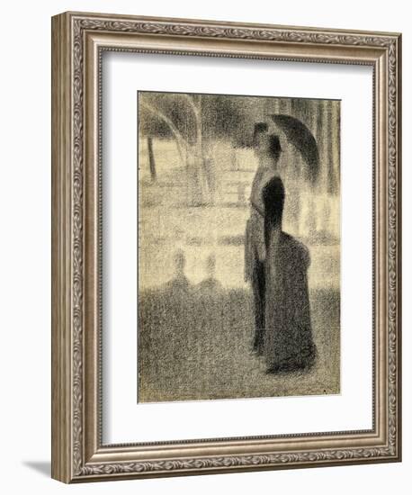 Study for 'La Grande Jatte'-Georges Seurat-Framed Art Print