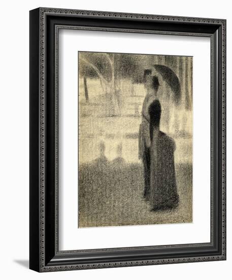 Study for 'La Grande Jatte'-Georges Seurat-Framed Art Print