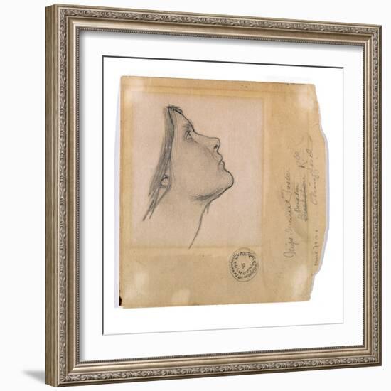 Study for 'Lamia', C.1904-05 (Pencil on Paper)-John William Waterhouse-Framed Giclee Print