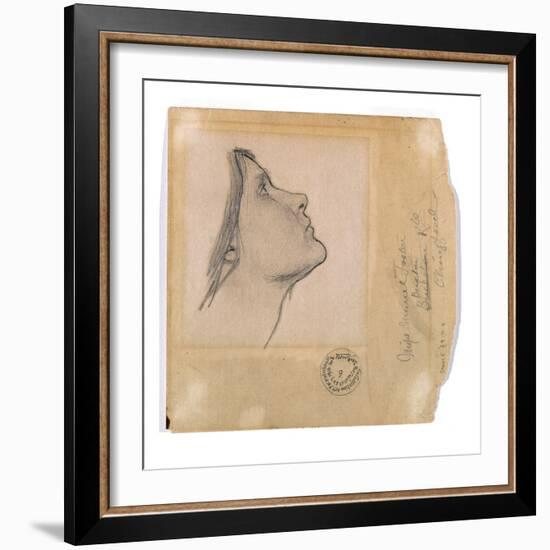 Study for 'Lamia', C.1904-05 (Pencil on Paper)-John William Waterhouse-Framed Giclee Print