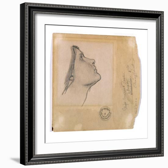 Study for 'Lamia', C.1904-05 (Pencil on Paper)-John William Waterhouse-Framed Giclee Print