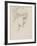 Study for Laus Veneria, C.1875 (Pencil on Paper)-Edward Burne-Jones-Framed Giclee Print