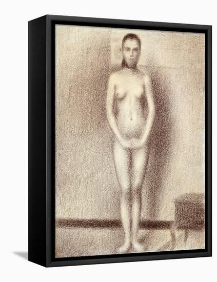 Study for "Les Poseuses", 1886-Georges Seurat-Framed Premier Image Canvas