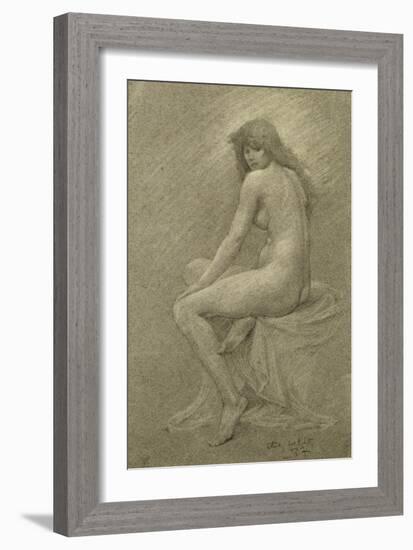 Study for ?Lilith?, c.1900-Robert Fowler-Framed Giclee Print