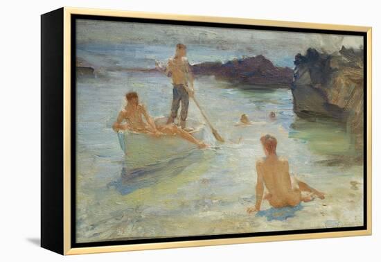 Study for Morning Splendour, c.1921-Henry Scott Tuke-Framed Premier Image Canvas