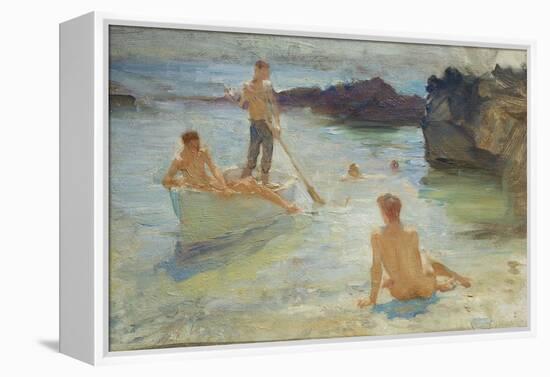 Study for Morning Splendour, c.1921-Henry Scott Tuke-Framed Premier Image Canvas