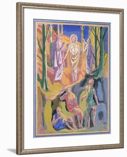 Study for mural of the Ascension, 1973-Hans Feibusch-Framed Giclee Print