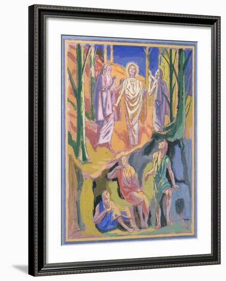 Study for mural of the Ascension, 1973-Hans Feibusch-Framed Premium Giclee Print