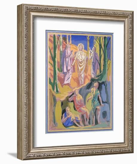 Study for mural of the Ascension, 1973-Hans Feibusch-Framed Giclee Print