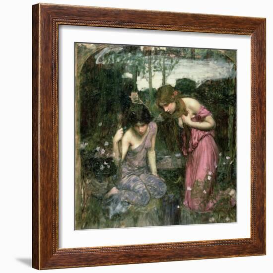 Study for 'Nymphs Finding the Head of Orpheus', C.1900-John William Waterhouse-Framed Giclee Print