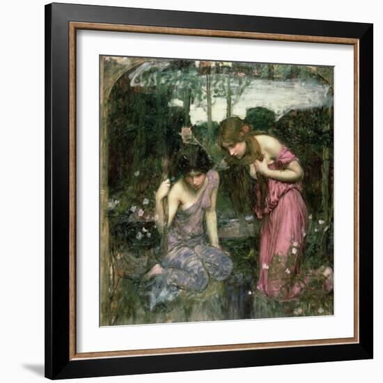 Study for 'Nymphs Finding the Head of Orpheus', C.1900-John William Waterhouse-Framed Giclee Print