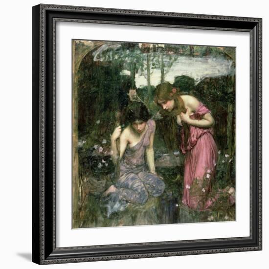 Study for 'Nymphs Finding the Head of Orpheus', C.1900-John William Waterhouse-Framed Giclee Print