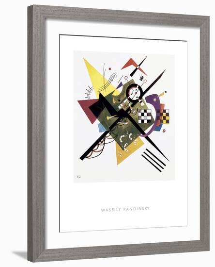 Study for On White II, 1922-Wassily Kandinsky-Framed Giclee Print