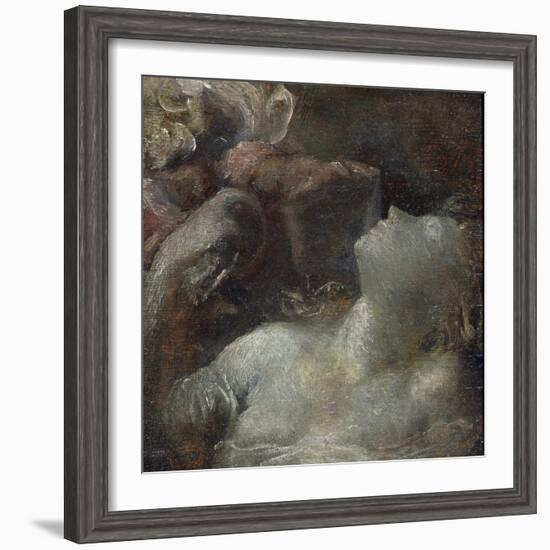 Study for 'Ophelia', C.1870 (Panel)-George Frederick Watts-Framed Giclee Print