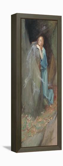 Study for Pandora, 1902-Henry Meynell Rheam-Framed Premier Image Canvas