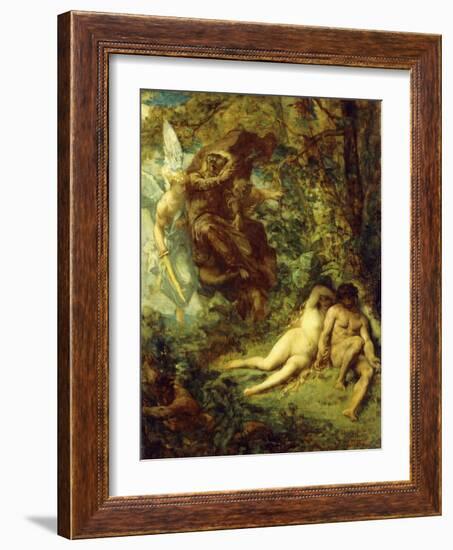 Study for Paradis Perdu-Alexandre Cabanel-Framed Giclee Print