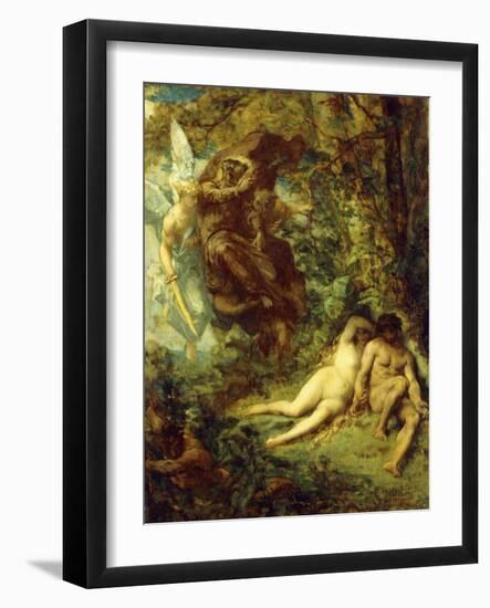 Study for Paradis Perdu-Alexandre Cabanel-Framed Giclee Print