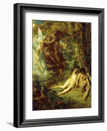 Study for Paradis Perdu-Alexandre Cabanel-Framed Giclee Print