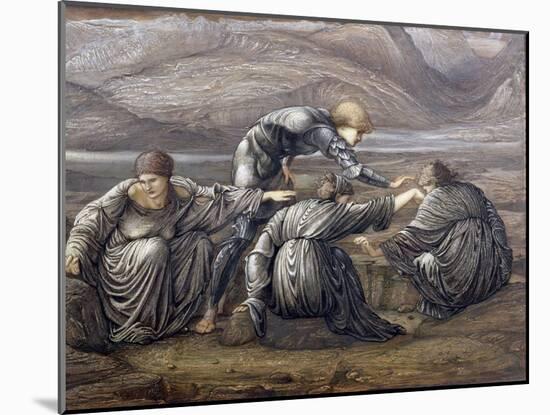 Study for Perseus and the Graiae, 1880-Edward Burne-Jones-Mounted Giclee Print