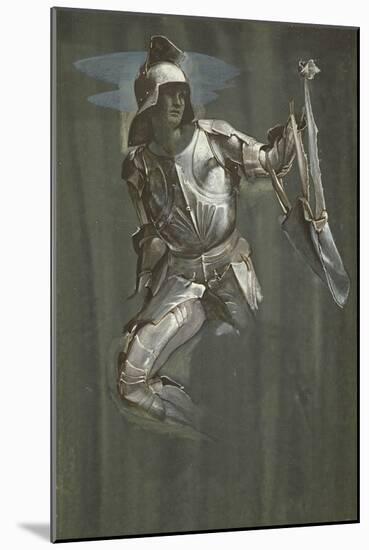 Study for Perseus in 'The Finding of Medusa', C.1881-Edward Burne-Jones-Mounted Giclee Print