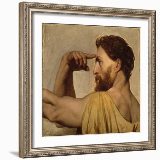 Study for Phidias in the Apotheosis of Homer, 1827-Jean Auguste Dominique Ingres-Framed Giclee Print