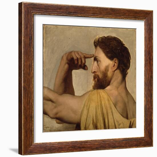 Study for Phidias in the Apotheosis of Homer, 1827-Jean Auguste Dominique Ingres-Framed Giclee Print