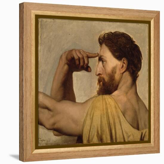 Study for Phidias in the Apotheosis of Homer, 1827-Jean Auguste Dominique Ingres-Framed Premier Image Canvas