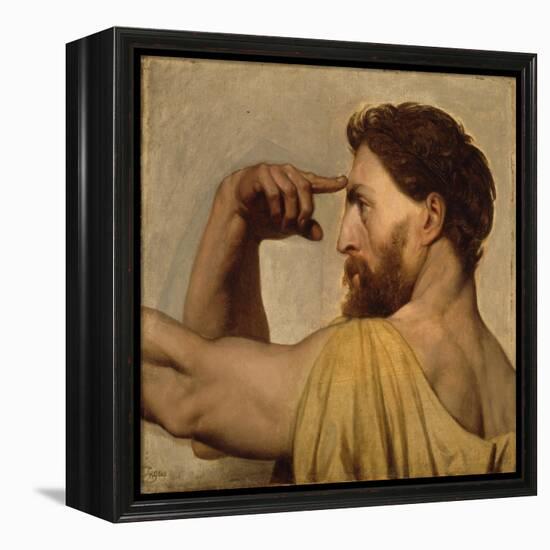 Study for Phidias in the Apotheosis of Homer, 1827-Jean Auguste Dominique Ingres-Framed Premier Image Canvas