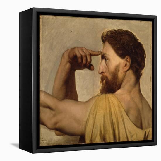 Study for Phidias in the Apotheosis of Homer, 1827-Jean Auguste Dominique Ingres-Framed Premier Image Canvas