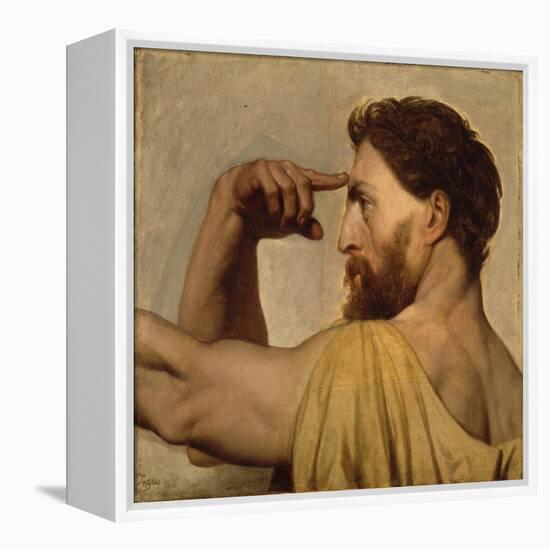 Study for Phidias in the Apotheosis of Homer, 1827-Jean Auguste Dominique Ingres-Framed Premier Image Canvas