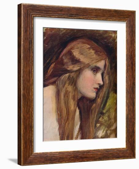 'Study for Phyllis and Demophoon', c1907-John William Waterhouse-Framed Giclee Print