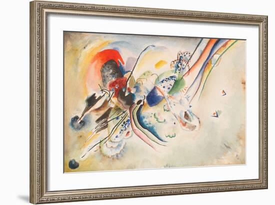 Study for Picture with Two Red Spots, 1916-Wassily Kandinsky-Framed Giclee Print