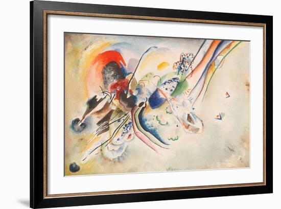 Study for Picture with Two Red Spots, 1916-Wassily Kandinsky-Framed Giclee Print