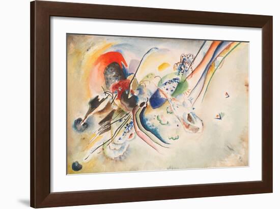 Study for Picture with Two Red Spots, 1916-Wassily Kandinsky-Framed Giclee Print