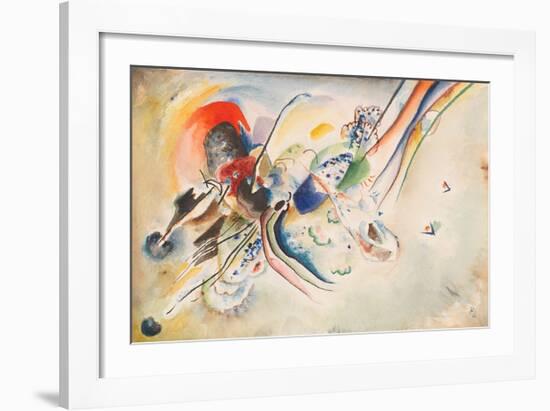 Study for Picture with Two Red Spots, 1916-Wassily Kandinsky-Framed Giclee Print