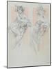 Study for Plate 12 from 'Documents Decoratifs', 1902-Alphonse Mucha-Mounted Giclee Print