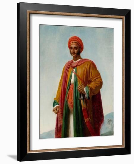 Study for 'Portrait of an Indian', c.1807-Anne Louis Girodet de Roucy-Trioson-Framed Giclee Print