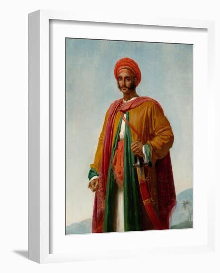 Study for 'Portrait of an Indian', c.1807-Anne Louis Girodet de Roucy-Trioson-Framed Giclee Print