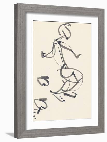 Study for 'Red Stone Dancer', 1914-Henri Gaudier-brzeska-Framed Giclee Print