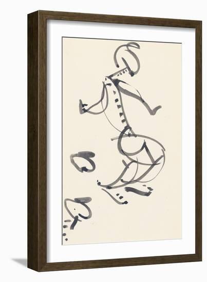 Study for 'Red Stone Dancer', 1914-Henri Gaudier-brzeska-Framed Giclee Print