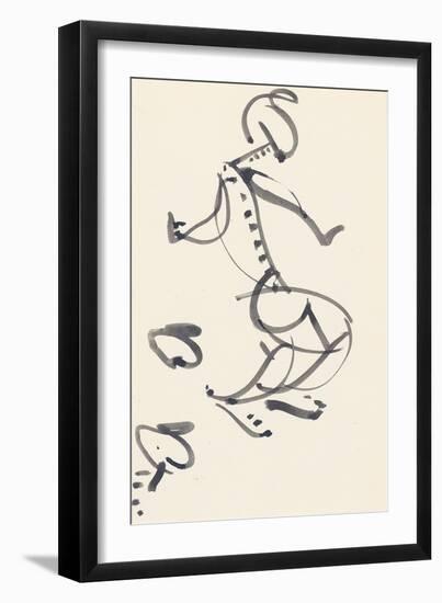 Study for 'Red Stone Dancer', 1914-Henri Gaudier-brzeska-Framed Giclee Print