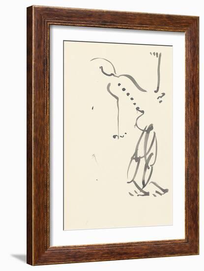 Study for 'Red Stone Dancer', 1914-Henri Gaudier-brzeska-Framed Giclee Print